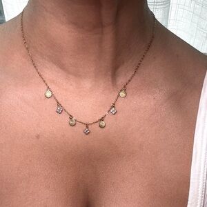 Stainless steel gold necklace